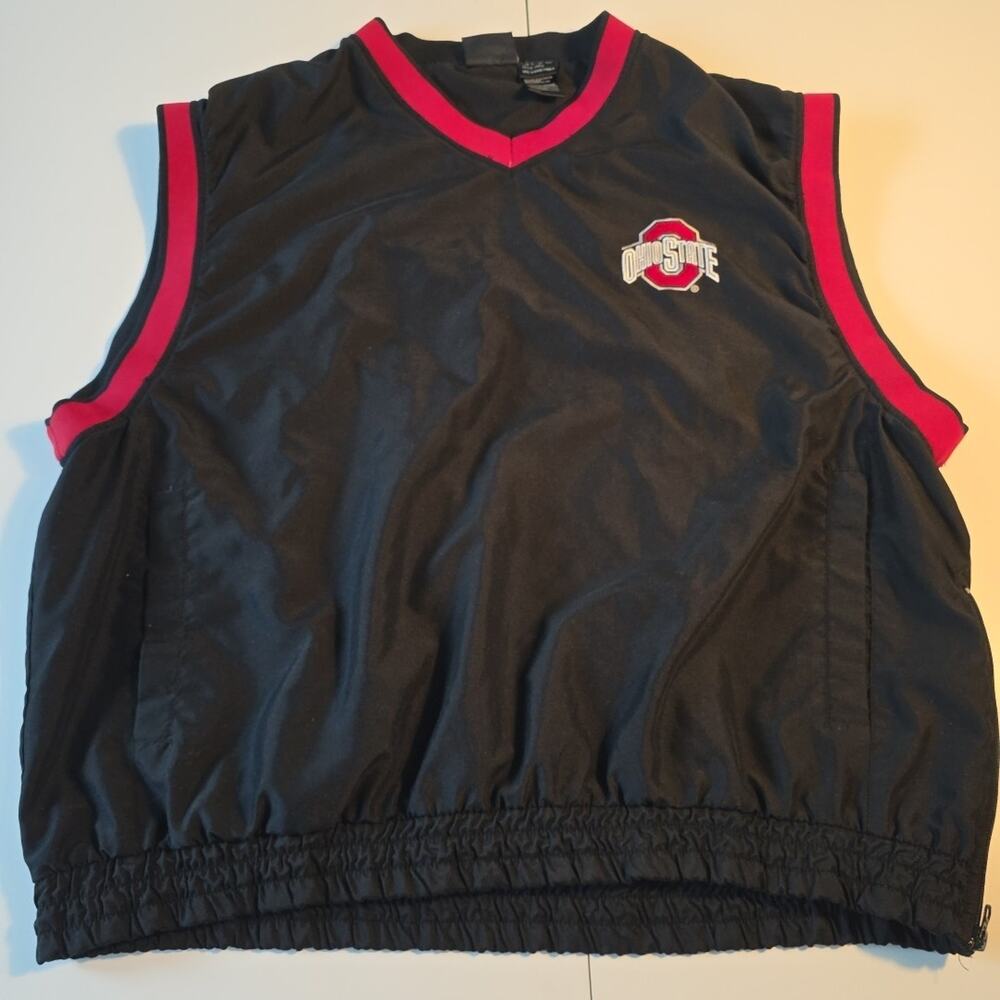 Team Athletics Ohio State Windbreaker Vest Size X-Large